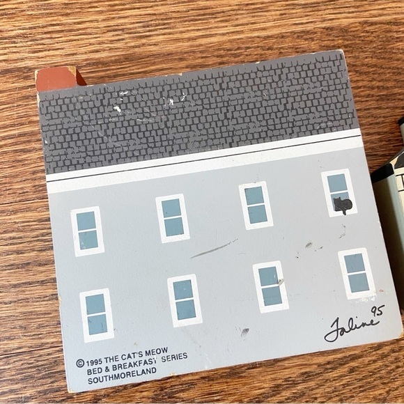 The Cat’s Meow | Vintage 1995 The Bed and Breakfast Series  Lot of 2 Houses - Picture 5 of 11